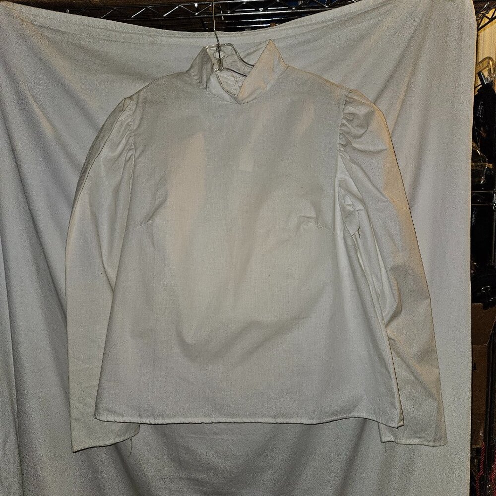 NWT Gibson Girl Blouse MED White Victorian Cosplay